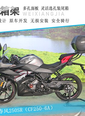 适用春风250SR尾架后货架尾翼CF250-6A改装尾箱架加厚行李架衣架