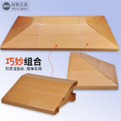 水果店陈列假底斜坡纸板货架可移动超市便携展示架纸质中岛轻便