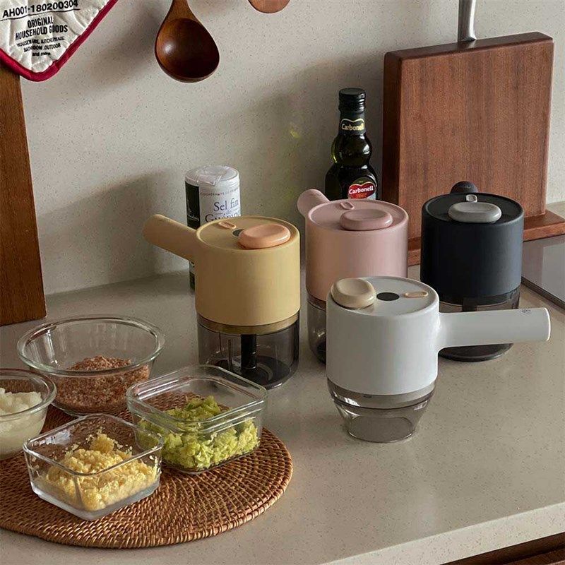 韩国充电无线多用途切片葱花大蒜蔬菜机绞肉机辅食搅拌打蛋器