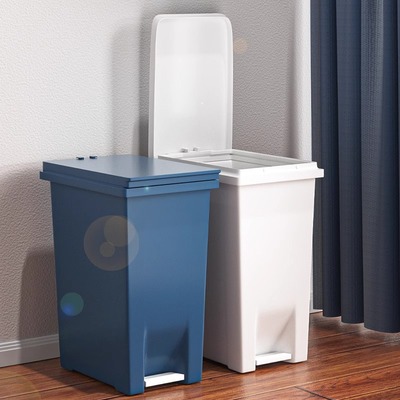 脚踩垃圾桶家用长方形卫生间卫生桶脚踏式厕所专用桶窄缝带盖纸篓