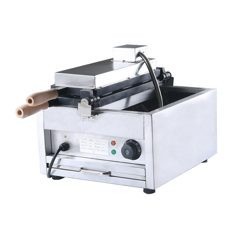 商用电热水杯烧水杯型不粘烤饼机一板三个冰激凌华夫饼机小吃设备