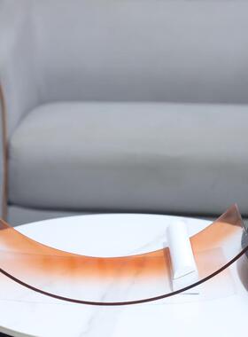 欧式轻奢亚克OAY力橙居色渐变弧形托盘装摆件客厅关玄卧室饰家装