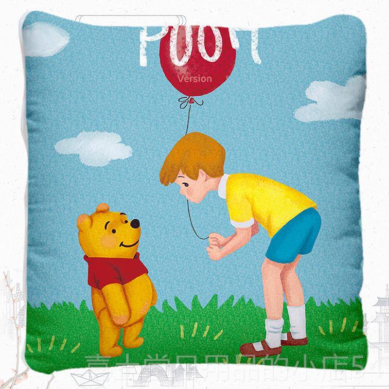 高档维尼熊 Winnie h te Pooh 维尼熊抱枕被 床上小被子靠垫抱小