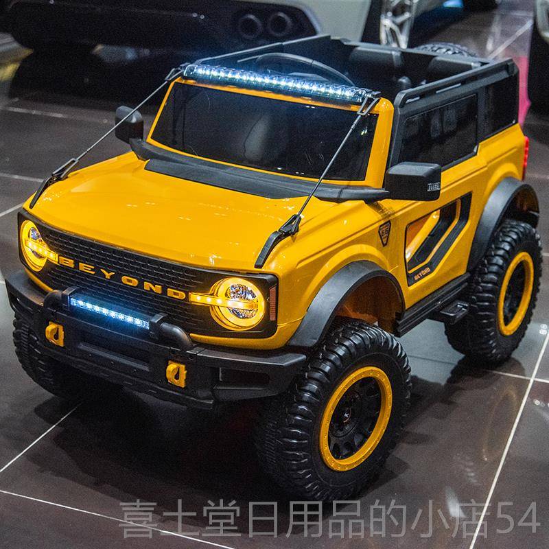 高档烈马儿童电动车车四轮孩汽车越野遥控男女宝童宝玩具可坐人小