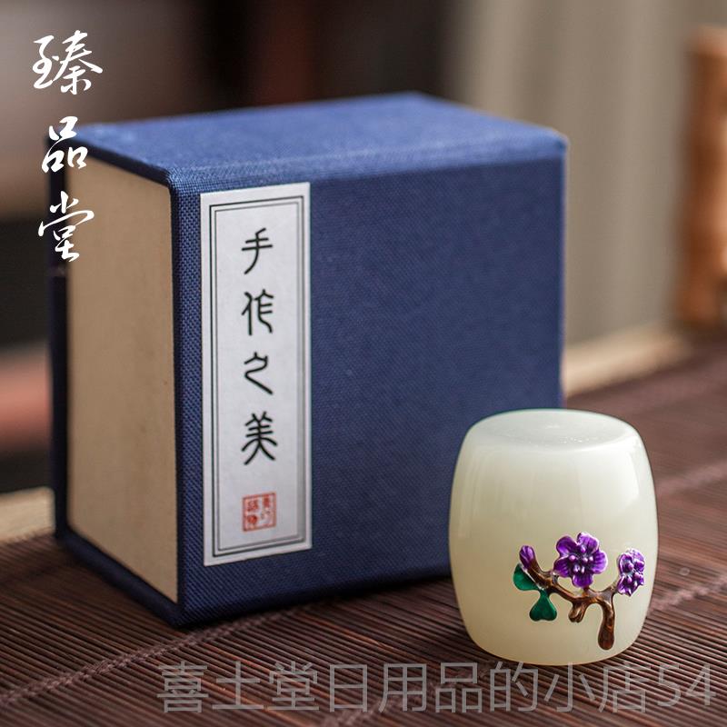 高档臻品 镶银雕花玉石盖置陶瓷摆茶堂壶盖子托碗盖托茶席功夫盖