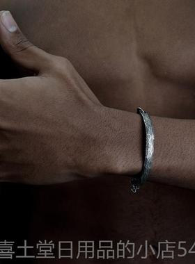 高档VIX半TORM Hammer款 925纯银手镯 原创设计个性 机械暗黑系列