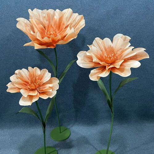 大型婚庆道具路引花舞台泡沫纸花商场美陈婚礼布置装饰橱窗摆件