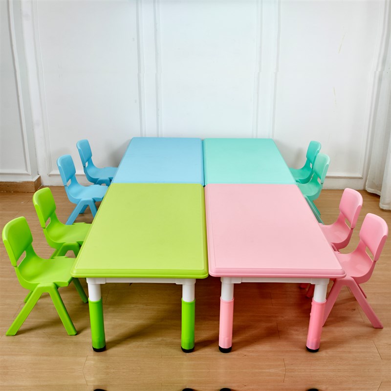 幼儿园课桌椅早教培训班儿童宝宝成套桌椅可调节塑料学习写字桌子