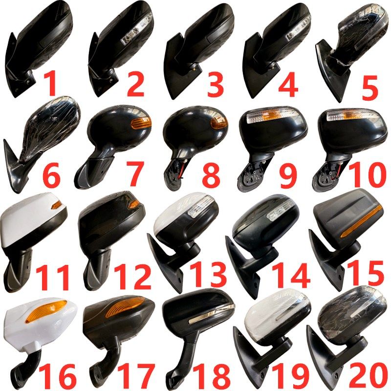 全封闭新款全篷三轮车反光镜海宝明爵龙启电动四轮车倒车镜后视镜