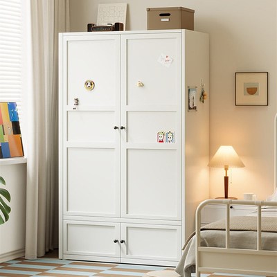 碳钢衣柜家用卧室2025新款儿童金属衣柜简易组装小户型衣橱收纳柜