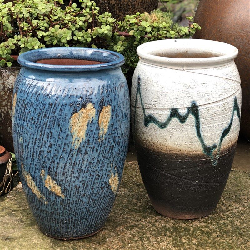 粗陶盆特大号直筒紫砂花盆透气陶罐多肉老庄盆高法师植物玉坠盆,鲜花速递/花卉仿真/绿植园艺,花盆,淘宝优惠券,粉丝福利购,淘宝优惠卷
