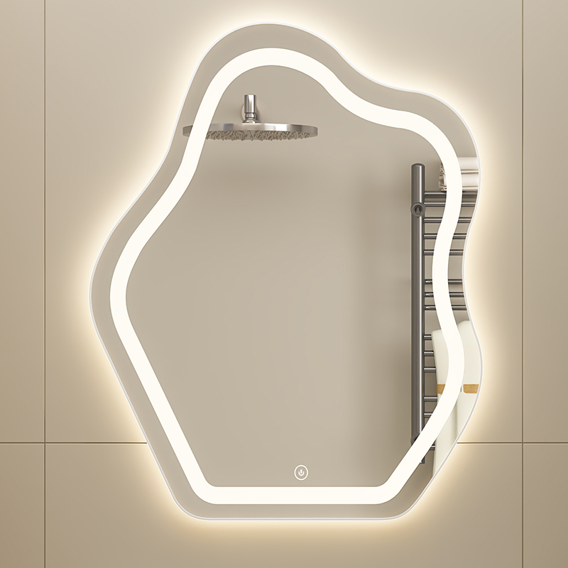 云朵智能led化妆镜壁挂主卧化妆台镜子挂墙式带灯发光异形浴室镜