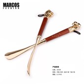 抽 超长铜鞋 拔子 马诃士 器 拔子精品黄铜鞋 穿鞋 提鞋 纯黄铜鞋