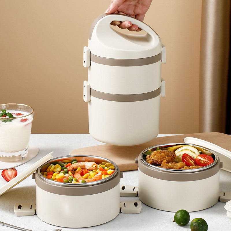 304不锈钢保温饭盒多层密封提手大容量上班族学生超长锁温