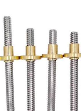 Tr14 30 32 36 38 40 45 50 60*1 2 4 6T型丝杠 梯形丝杆螺母螺杆