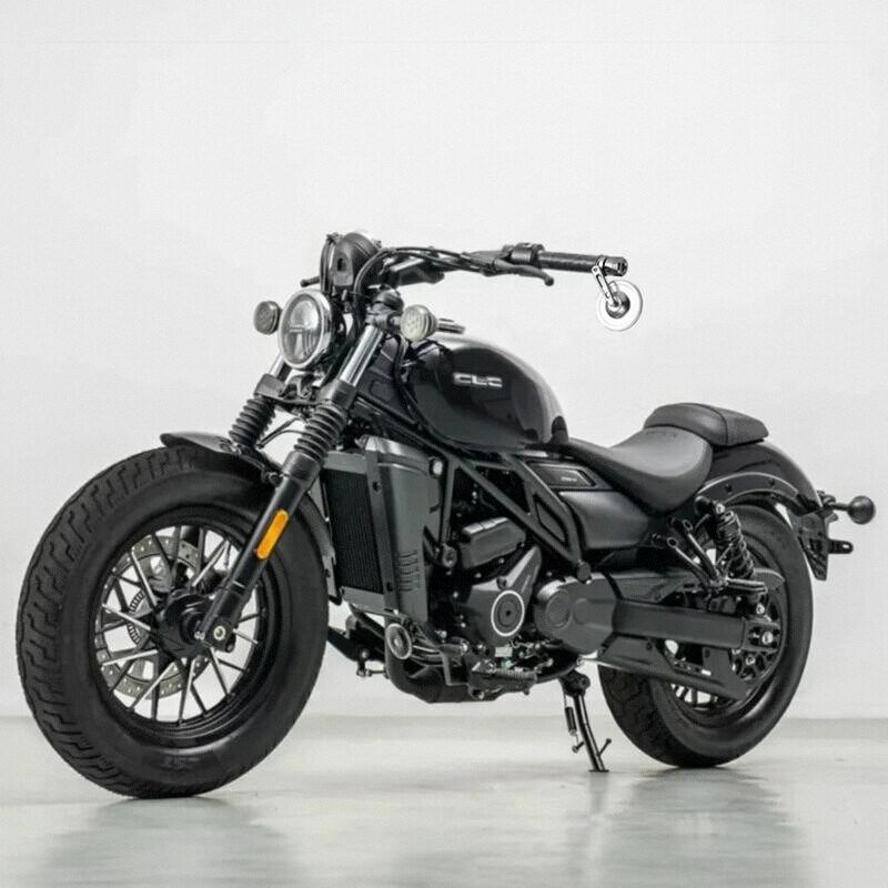 适用春风250clc改装摩托复古手把镜铝合金后视镜反光镜配件