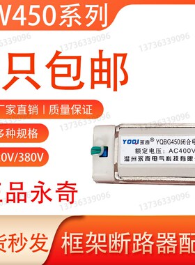 DW450框架断路器欠压脱扣器闭合电磁铁分励脱扣器永奇AC220V 380V