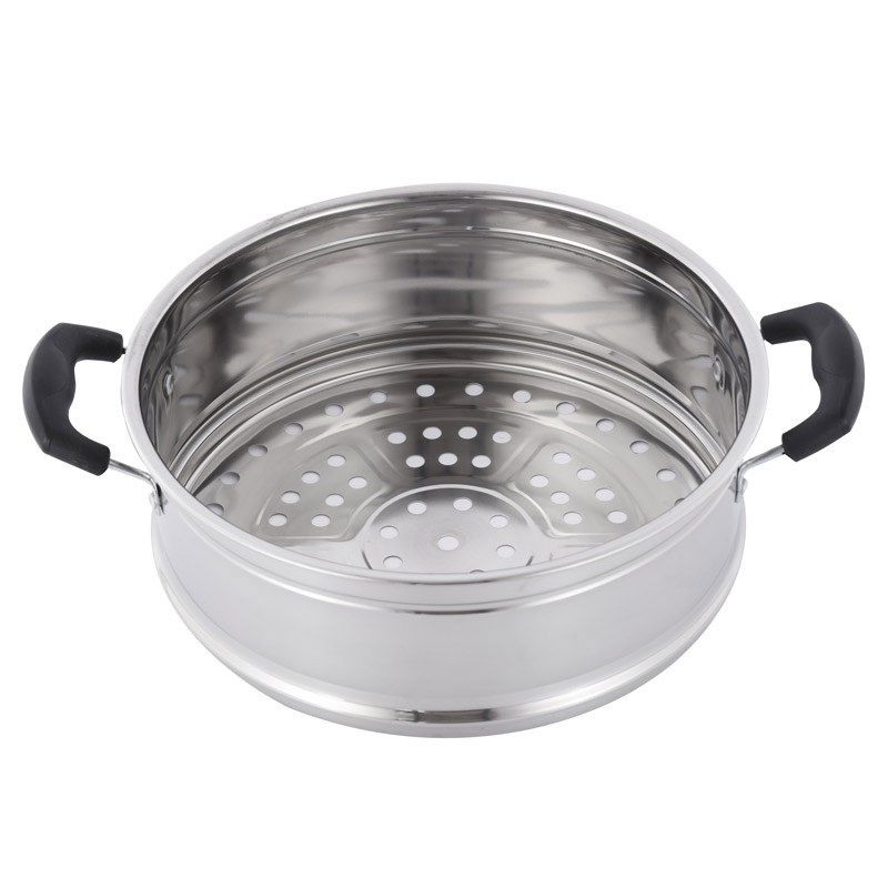 好女婿蒸笼家用不锈钢凹口蒸笼蒸格汤锅炒锅蒸锅通用加高加厚