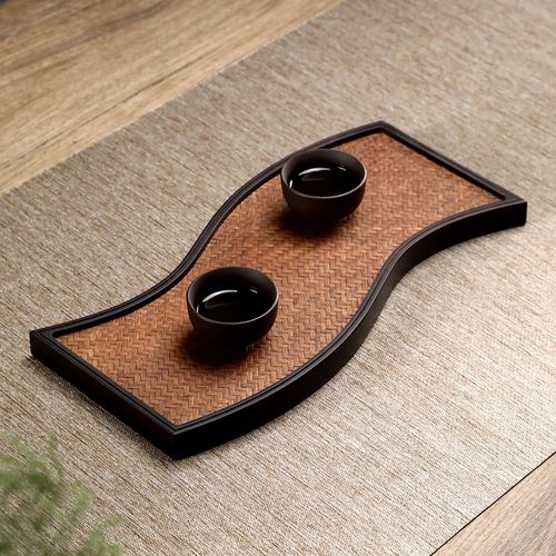 复古宋席竹茶盘功夫茶具干泡竹制席面茶具茶台重竹家用茶托茶台