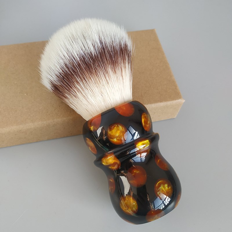 帝诗晓男士剃须刷2S柔软人造丝剃须刷胡刷剃须皂泡沫刷