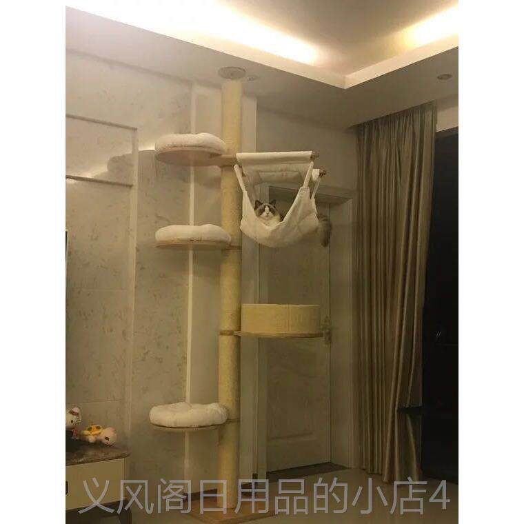 正品cat木sle猫抓柱猫爬架夏季实豪华猫猫树窝通柱一体大型猫咪天