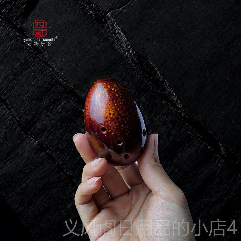 正品张新老门亲收藏迷你袖珍蛋型古埙专业师演奏制初学入勋损陨乐
