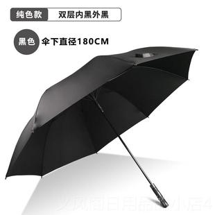 正品 511雨伞男长柄特大号三四.人双层加抗暴加雨专用厚固结实定制