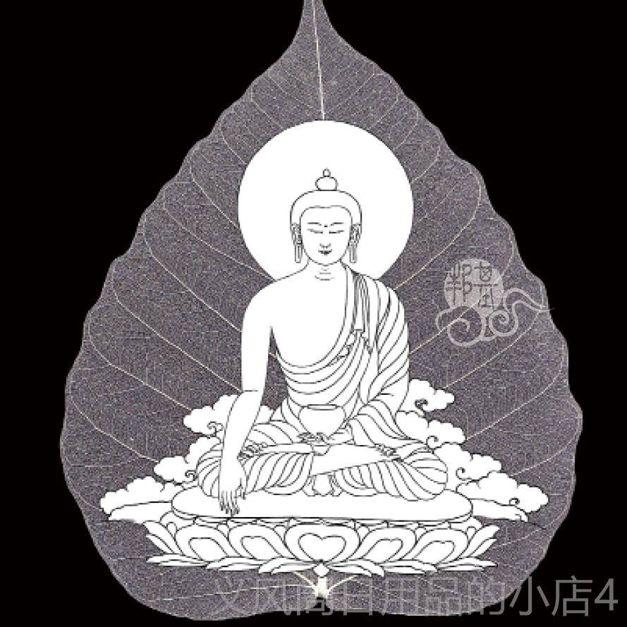 正品迦牟释尼着色/模彷菩提Y叶着色佛|唐卡着色|像着色| DI手绘