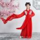 正品 戏 子中国舞古舞装 水袖 蹈服女童童儿典舞红色粉色演出服长古袖