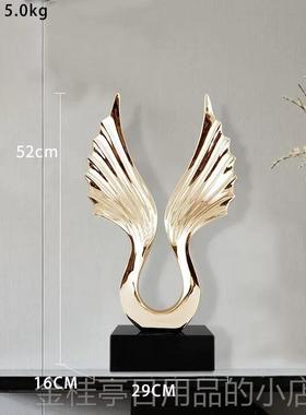 高档现代轻奢大宏图摆件客厅玄电视酒柜办公室家高级感档居展装关