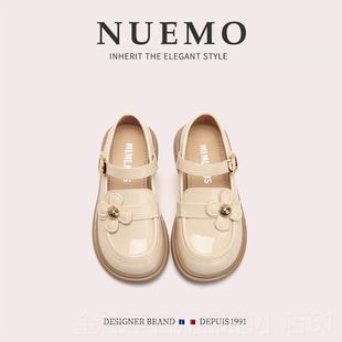 高档NUEMO法风潮牌童鞋~女童舞春台演出皮国鞋豆豆鞋季童乐福鞋单