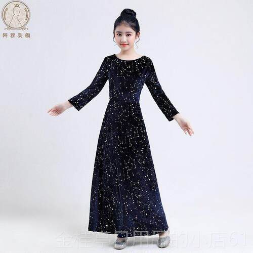 高档级定制儿童礼服女童晚礼中大童主服持小提琴钢琴考高级演服春