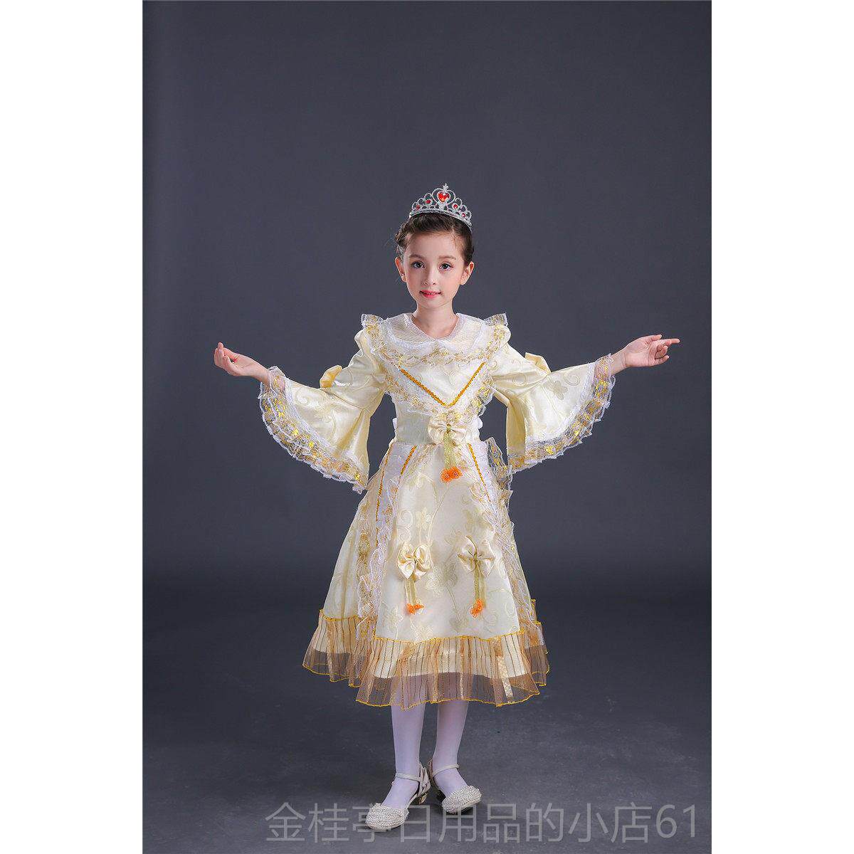 高档新款儿童话俄罗斯法国欧男女廷王子公主裙表演服幼儿园式舞蹈