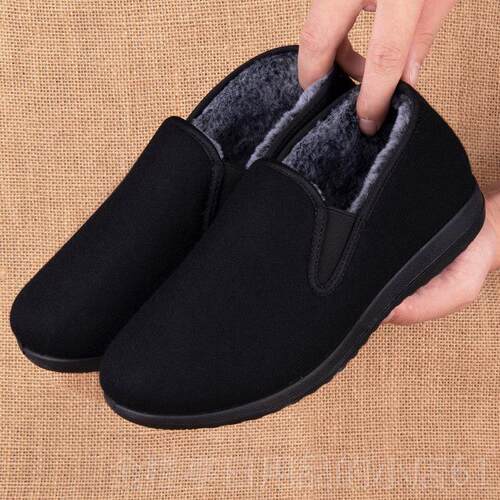 高档软老北京鞋秋冬女布款棉鞋老太太底防滑二棉鞋老年奶奶加绒保