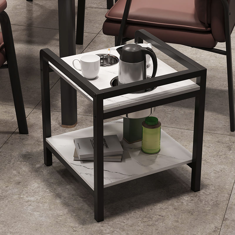 棋牌室水杯架菸灰缸茶水台小茶桌家用麻将桌茶几麻将机边几茶水