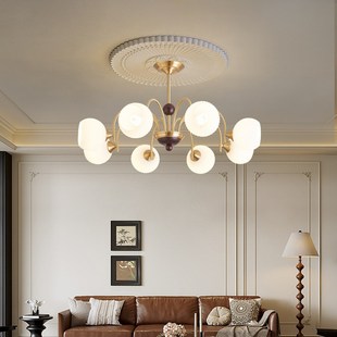 中古风客厅吊灯复古美拉德风餐厅卧室灯法式餐厅酒店大厅装饰主灯