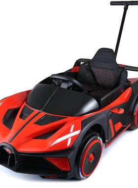 正品布加迪doiv儿电动汽车四轮遥控童宝宝玩具车可坐小人大号孩跑