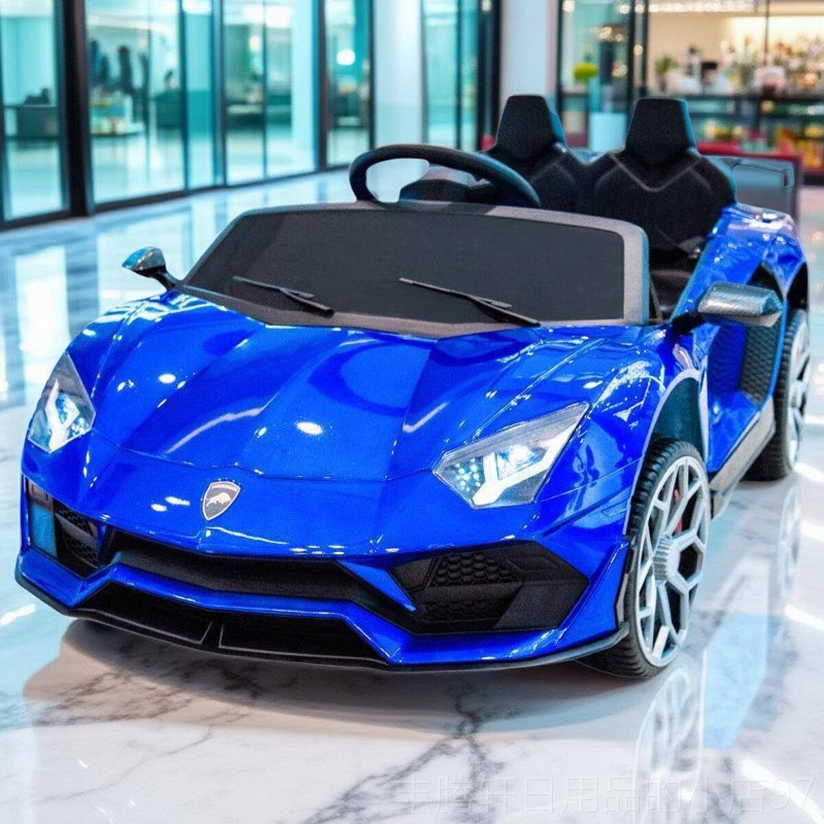 正品蓝宝坚尼儿周童电动车四轮汽车坐宝宝小孩遥控玩车小人跑车岁