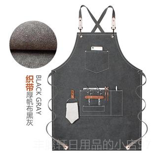 正品 园艺专用裙工作美服定制log发o 高级咖啡师围牛仔帆布男女时尚