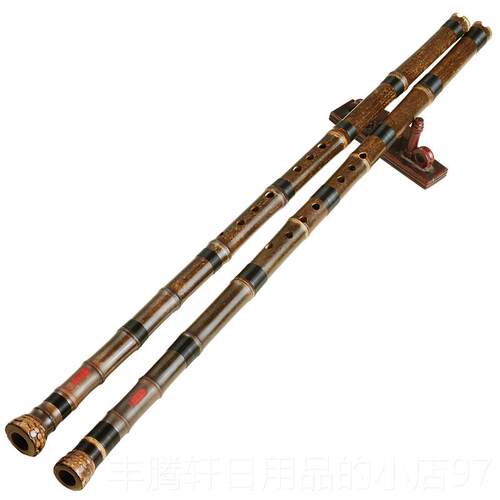 正品吟专业演奏高档初学六伶八反孔正手玉G洞萧F调古萧乐器风竹根