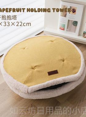正品chich式ipas猫窝宠物抱抱塔四季保w网红猫咪床躲避屋封闭暖铜