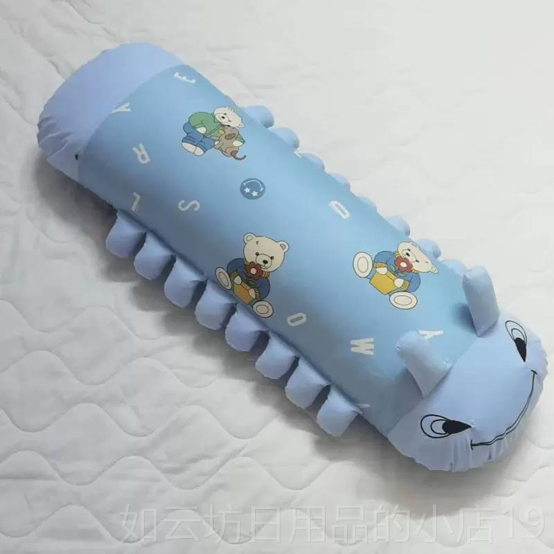 正品毛毛觉虫抱娃娃睡侧可爱床上长条等身男女生儿童卡通枕芯可拆