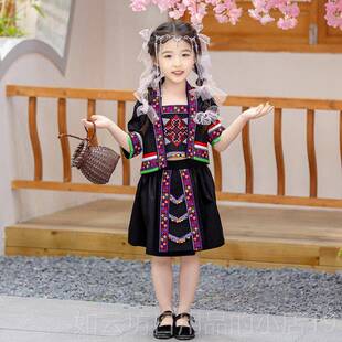 正品少数民族服装儿童尼哈演出服男女童彝族苗族布依月族三三族表