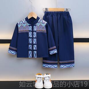 正品男女服童少服数民族装三月三56个演出西壮族哈尼族舞广蹈服饰