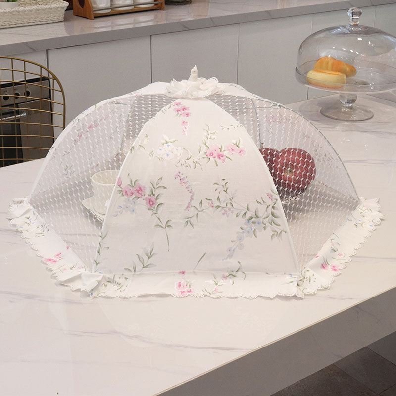 菜罩可折叠食物罩饭菜罩餐桌罩剩菜罩家用防苍蝇盖菜罩菜伞遮菜罩