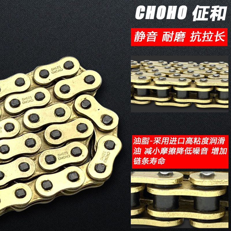 适用于幼狮BJ0GS- TRK金鹏2X/2油封链条大小链盘链轮链