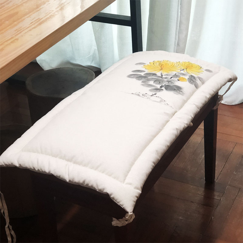 中式红木长凳坐垫长凳垫茶桌长条凳子椅长椅板凳椅子软包垫子卡座