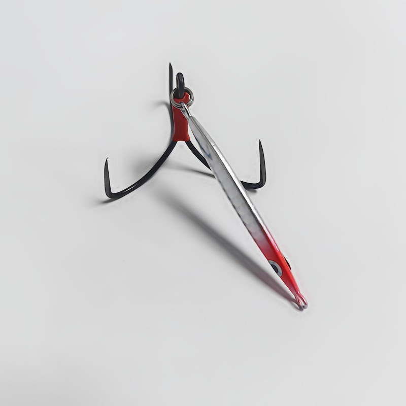 锚鱼铁板探钓路亚假饵渔具垂钓鲢鳙鲤鱼池塘鱼钩钓鱼血槽钩鱼饵