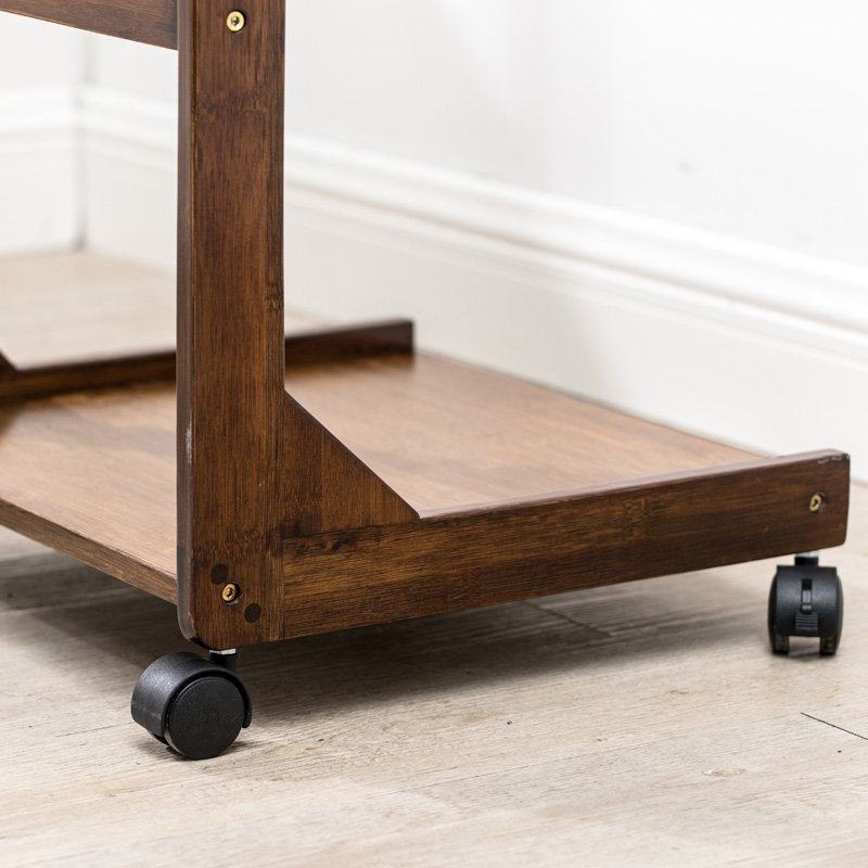 纯净水桶柜饮水机架办公室客厅实木竹家用移动茶水柜大桶装水架子