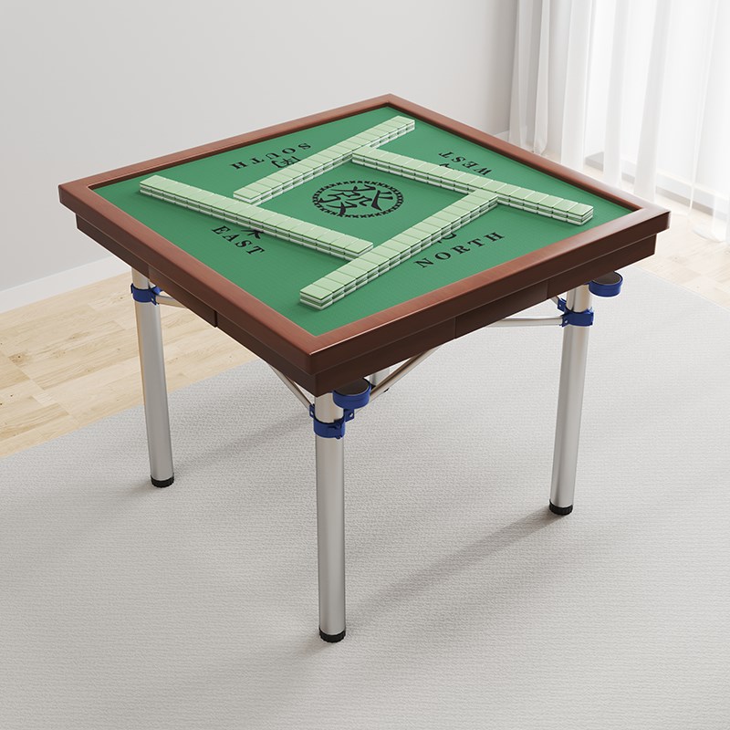 家用折叠麻将桌手搓桌子简易宿舍方桌手动打牌台小型便携式棋牌桌